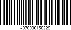 Código de barras (EAN, GTIN, SKU, ISBN): '4870000150229'
