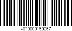 Código de barras (EAN, GTIN, SKU, ISBN): '4870000150267'