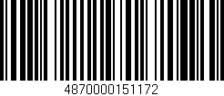 Código de barras (EAN, GTIN, SKU, ISBN): '4870000151172'