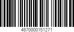 Código de barras (EAN, GTIN, SKU, ISBN): '4870000151271'