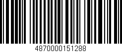Código de barras (EAN, GTIN, SKU, ISBN): '4870000151288'