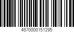Código de barras (EAN, GTIN, SKU, ISBN): '4870000151295'