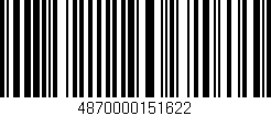 Código de barras (EAN, GTIN, SKU, ISBN): '4870000151622'