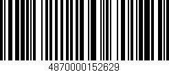 Código de barras (EAN, GTIN, SKU, ISBN): '4870000152629'