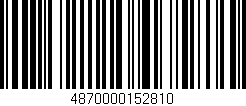 Código de barras (EAN, GTIN, SKU, ISBN): '4870000152810'