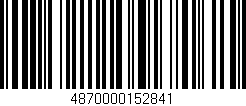 Código de barras (EAN, GTIN, SKU, ISBN): '4870000152841'