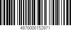 Código de barras (EAN, GTIN, SKU, ISBN): '4870000152971'