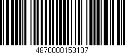 Código de barras (EAN, GTIN, SKU, ISBN): '4870000153107'