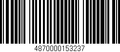 Código de barras (EAN, GTIN, SKU, ISBN): '4870000153237'