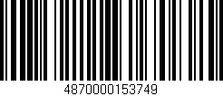 Código de barras (EAN, GTIN, SKU, ISBN): '4870000153749'