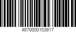 Código de barras (EAN, GTIN, SKU, ISBN): '4870000153817'