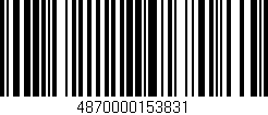 Código de barras (EAN, GTIN, SKU, ISBN): '4870000153831'