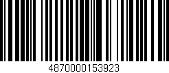 Código de barras (EAN, GTIN, SKU, ISBN): '4870000153923'