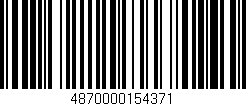 Código de barras (EAN, GTIN, SKU, ISBN): '4870000154371'