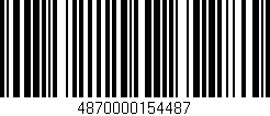 Código de barras (EAN, GTIN, SKU, ISBN): '4870000154487'