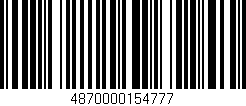 Código de barras (EAN, GTIN, SKU, ISBN): '4870000154777'