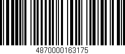 Código de barras (EAN, GTIN, SKU, ISBN): '4870000163175'