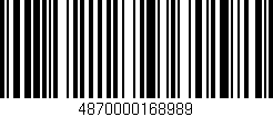 Código de barras (EAN, GTIN, SKU, ISBN): '4870000168989'