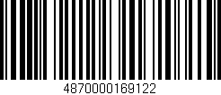 Código de barras (EAN, GTIN, SKU, ISBN): '4870000169122'