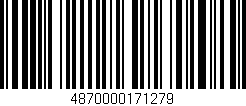 Código de barras (EAN, GTIN, SKU, ISBN): '4870000171279'