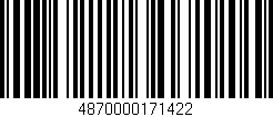 Código de barras (EAN, GTIN, SKU, ISBN): '4870000171422'