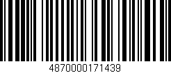 Código de barras (EAN, GTIN, SKU, ISBN): '4870000171439'