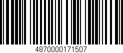Código de barras (EAN, GTIN, SKU, ISBN): '4870000171507'