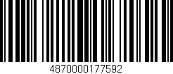 Código de barras (EAN, GTIN, SKU, ISBN): '4870000177592'