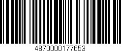 Código de barras (EAN, GTIN, SKU, ISBN): '4870000177653'
