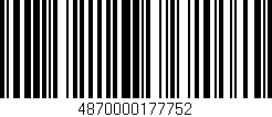 Código de barras (EAN, GTIN, SKU, ISBN): '4870000177752'