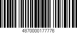 Código de barras (EAN, GTIN, SKU, ISBN): '4870000177776'