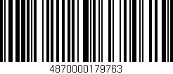 Código de barras (EAN, GTIN, SKU, ISBN): '4870000179763'