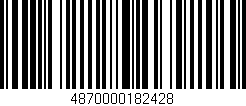 Código de barras (EAN, GTIN, SKU, ISBN): '4870000182428'