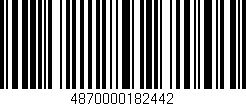 Código de barras (EAN, GTIN, SKU, ISBN): '4870000182442'