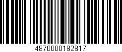 Código de barras (EAN, GTIN, SKU, ISBN): '4870000182817'