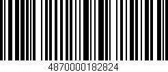 Código de barras (EAN, GTIN, SKU, ISBN): '4870000182824'