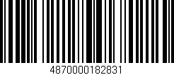 Código de barras (EAN, GTIN, SKU, ISBN): '4870000182831'