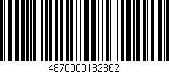 Código de barras (EAN, GTIN, SKU, ISBN): '4870000182862'