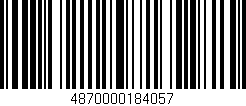 Código de barras (EAN, GTIN, SKU, ISBN): '4870000184057'