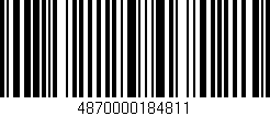 Código de barras (EAN, GTIN, SKU, ISBN): '4870000184811'