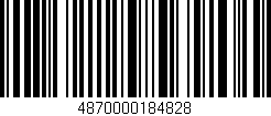 Código de barras (EAN, GTIN, SKU, ISBN): '4870000184828'