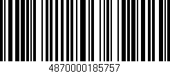 Código de barras (EAN, GTIN, SKU, ISBN): '4870000185757'