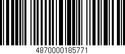 Código de barras (EAN, GTIN, SKU, ISBN): '4870000185771'