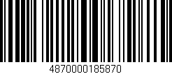 Código de barras (EAN, GTIN, SKU, ISBN): '4870000185870'