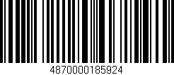 Código de barras (EAN, GTIN, SKU, ISBN): '4870000185924'