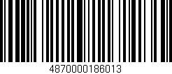 Código de barras (EAN, GTIN, SKU, ISBN): '4870000186013'
