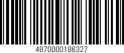 Código de barras (EAN, GTIN, SKU, ISBN): '4870000186327'