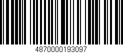 Código de barras (EAN, GTIN, SKU, ISBN): '4870000193097'