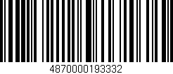 Código de barras (EAN, GTIN, SKU, ISBN): '4870000193332'