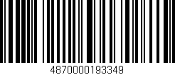 Código de barras (EAN, GTIN, SKU, ISBN): '4870000193349'